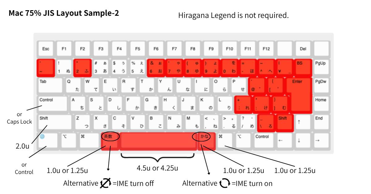 Mac 75 JIS Layout Sample 2