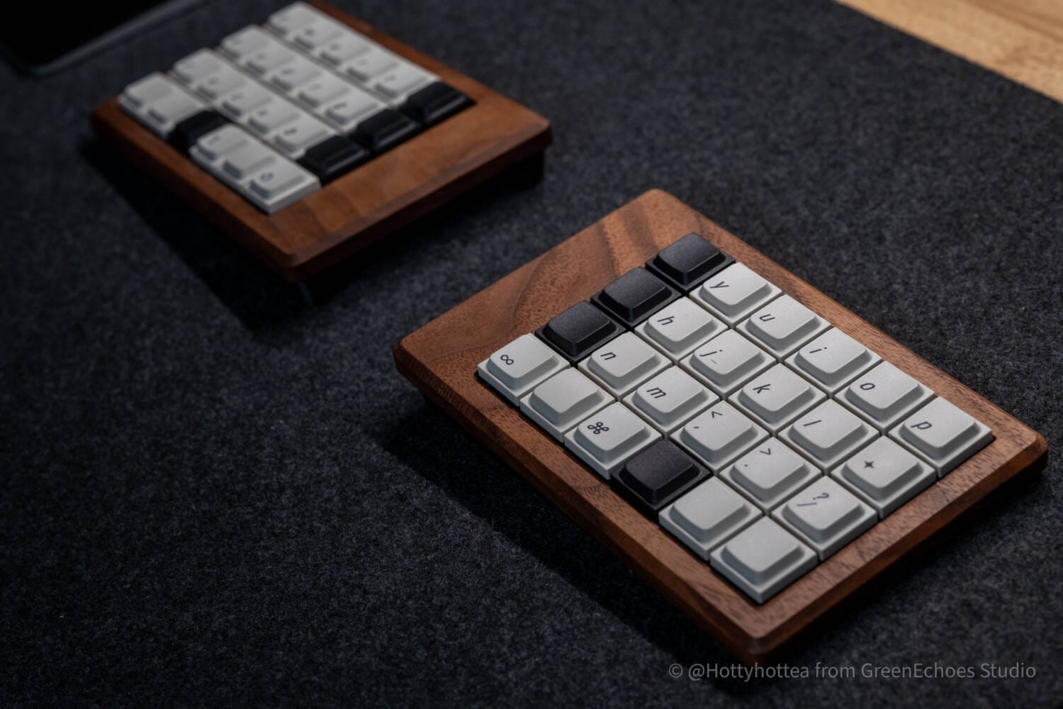 自作アケコン】木製キーボード型 ダークウォルナット 自作アケコン