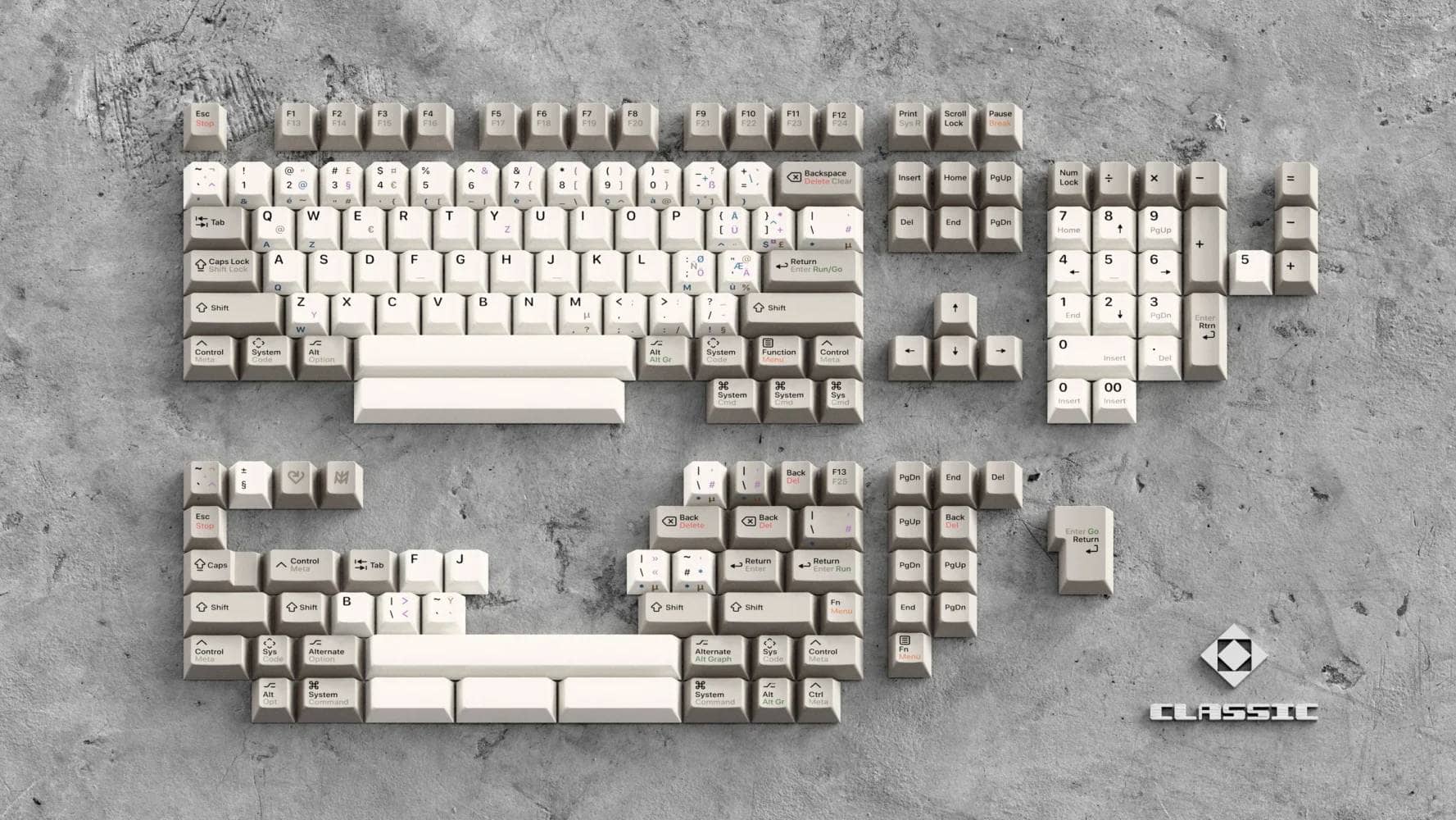 KAP Classic MV Keycaps base2