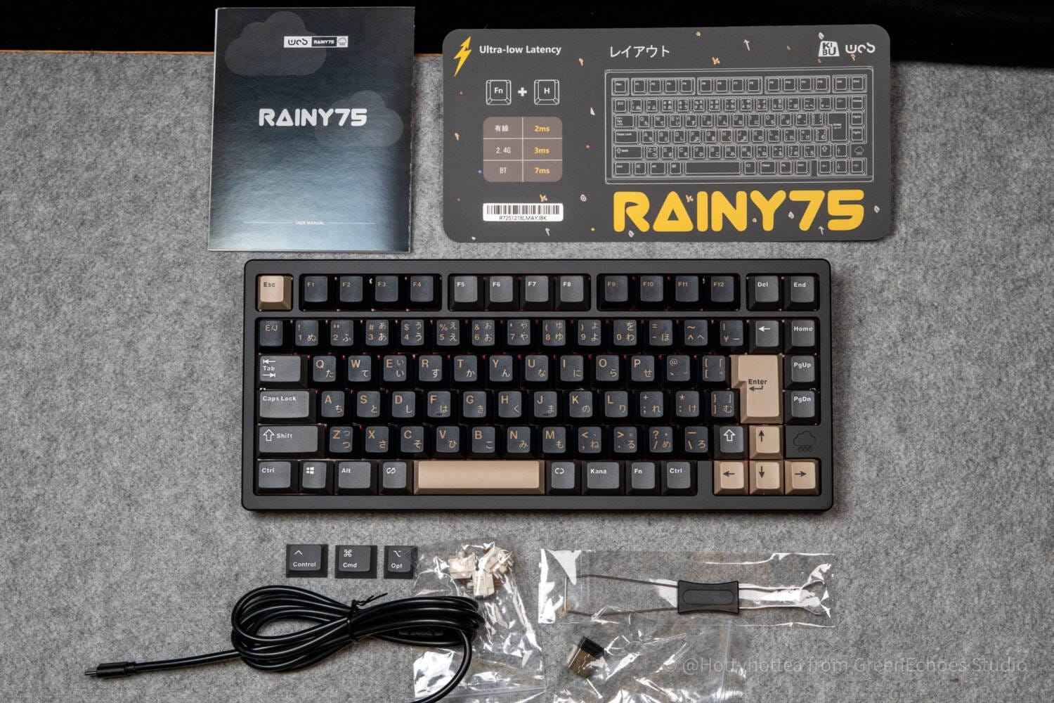 RAINY75 Pro 日本語配列　PR75BLK-JIS WOBKEY WOBKEY Rainy 75 Pro JIS 日本語配列 Rainy75 Pro - 製品詳細