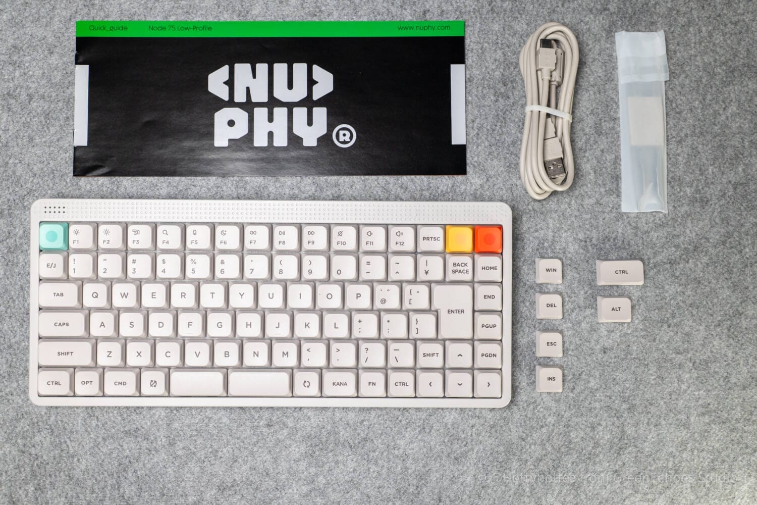 NuPhy Node75JISレビュー｜オフィスユースで使える分割スペースバー