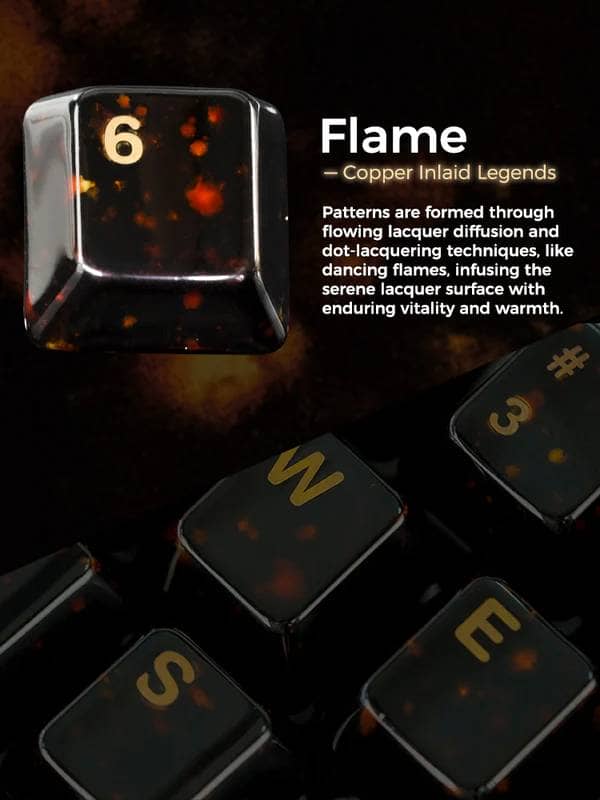 Premium Lacquer Ceramic Keycap 17