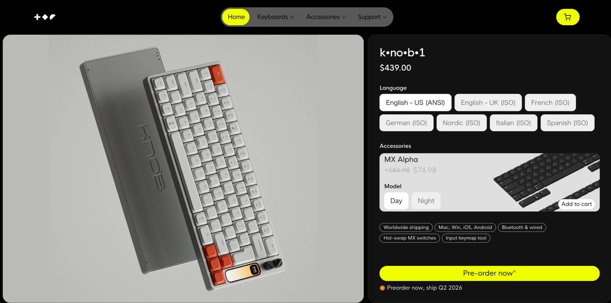 zFrontierでWork Louder「Knob1」の在庫販売を確認。本家では引き続き