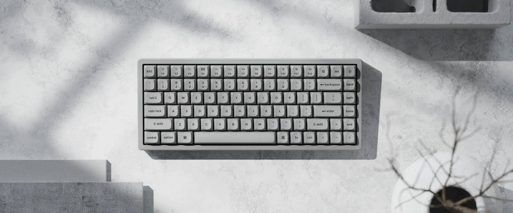 Keychron K3 Max SEから見えたKeychronの差別化の方向性 10 Keychron K2 HE Concrete Hero image on desktop